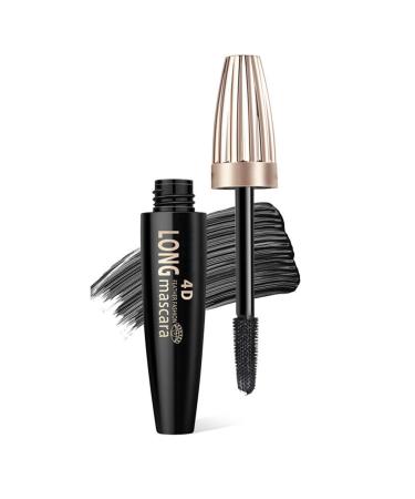 Mascara Black Volume and Length Voluminous Mascara - Waterproof Mascara Makeup Volumizing Lengthening Defining Curling Multiplying Buildable Formula No Smudging