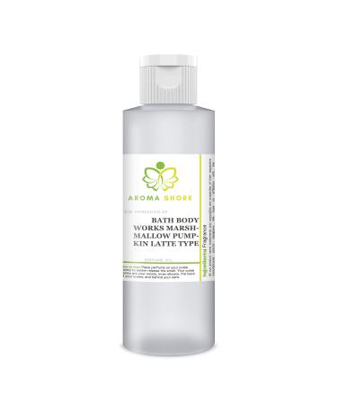 Perfume Oil - Our Impression Of and compatible with Bath Body Works Marshmallow Pumpkin Latte Type 100% Pure Uncut Body Oil Our Interpretation Perfume Body Oil 1 Fl Oz