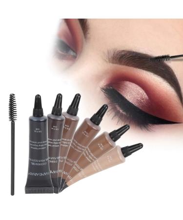 Buy Waterproof Eyebrow Cream - 6 Colors Professional Eyebrow Gel Tint with Brush | International Shipping - Buy Online on GoSupps.com