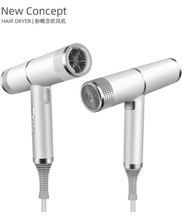 Ion Hair Dryer Portable Light Hair Dryer Professional Hair Dryer Hair Protection 3 Heating Settings and Unlimited Speed with Diffuser and Concentrator Nozzle Suitable for Home and Travel - Buy Online on GoSupps.com