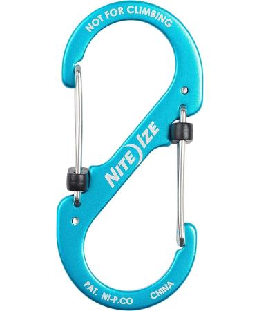 Nite Ize LSBA4-03-R6 S-Biner SlideLock Dual Locking Carabiner | Size #4 | Blue - Buy Online on GoSupps.com