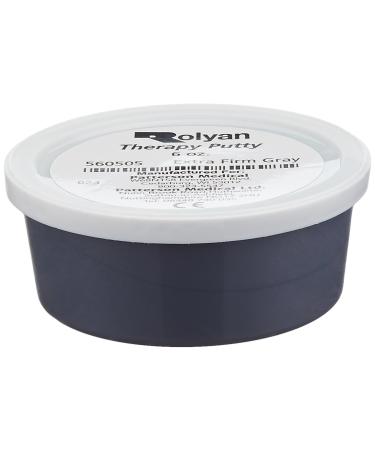 Sammons Preston Therapy Putty, Therapeutic Hand Exerciser, Theraputty for Finger and Hand Rehabilitation, Exercise Putty to Improve Hand Grip Strength, Occupational Therapy, 6 Ounce, Extra Firm, Gray Gray - Extra Firm 6 Ou