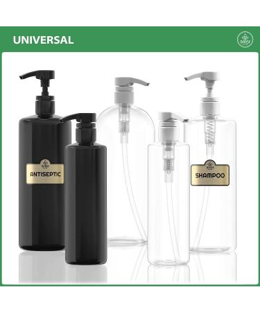 Universal Shampoo Conditioner Pump for 1L Bottles - 33.8 oz (2 Pack, White) - Buy Online on GoSupps.com