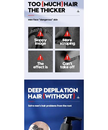 Hair Removal Cream for Men | Painless Body & Intimate Hair Remover | Soothing for All Skin Types - Buy Online on GoSupps.com