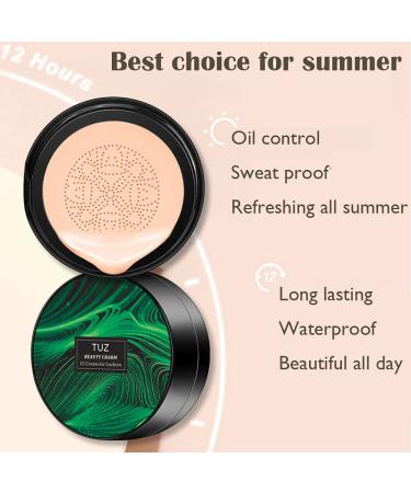 ASCOKA Mushroom Head Air Cushion CC Cream Foundation - Moisturizing Concealer for Lasting Nude Makeup (02 Natural) - Buy Online on GoSupps.com