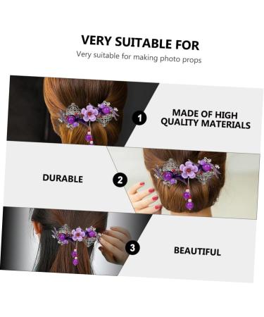 Didiseaon Hairpin Decorative Hair Clips for Women Rhinestone Hair Clamps Barrettes for Thick Hair Rhinestone Bobby Pins Crystal Hair Clip Vintage Miss Rhinestone Flower Purple Rhinestones - Buy Online on GoSupps.com