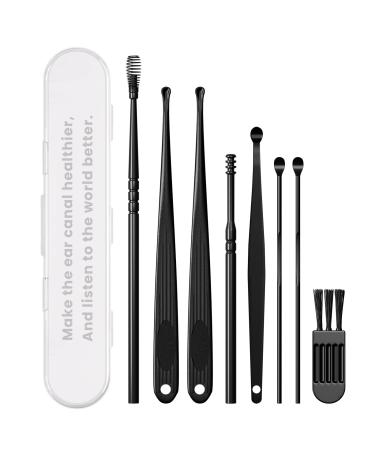 EAR WAX Removal Kit Ears Remove Set 8 Pieces of Ear Cleaning Set Buries Fruette Earn Slag removal tool with cleaning brush and storage box Dunkel - Buy Online on GoSupps.com
