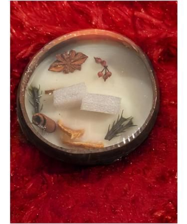 Buy Coconut Shell Candle - Scented Soy Essential Oil Eco-Friendly Wood Wick Natural Coconut Scent - International Shipping - Buy Online on GoSupps.com