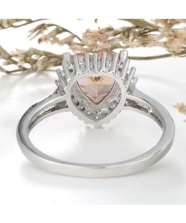 Vintage Heart Wedding Ring for Women - Zirconia Silver - Fun Gifts for Her - Size 60 (19.1) | International Shipping - Buy Online on GoSupps.com