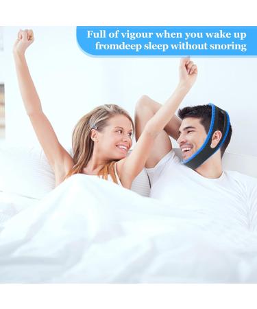 Harewu 2Pcs Adjustable Chin Strap for Snoring Prevention | Improve Sleep Quality | Universal Fit for Men and Women - Buy Online on GoSupps.com