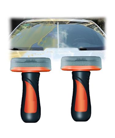 Louisx Glass Cleaning Board Glass Cleaning Board Glass Coating for Windshield Windshield Hydrophobic 2-in-1 Glass Cleaner Plus Rain Repellent (2PCS)