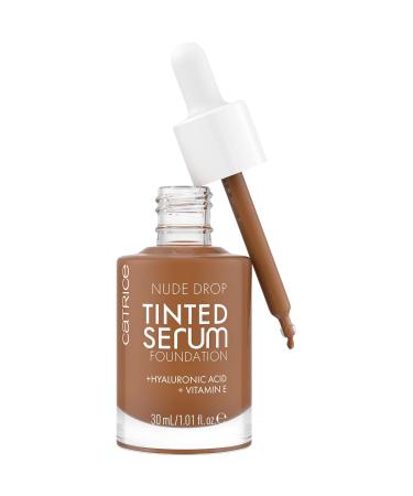 Catrice Nude Drop Tinted Serum Foundation 095N - Long-Lasting Mattifying Vegan & Oil-Free Sensitive Skin Friendly - Pack of 3 (3x30ml) - Buy Online on GoSupps.com