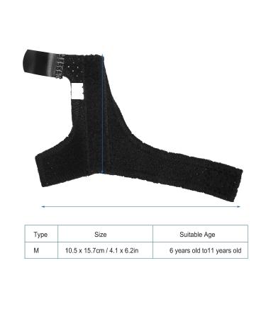 Breathable Kids Finger Brace - Left & Right Hand Thumb Support with Aluminum Bar for Tendinitis & Fracture - Black (M - Buy Online on GoSupps.com