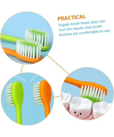 Frcolor 4-Piece Manual Carrot Toothbrush Set - Daily Oral Care Tools for Kids | Thorough Cleaning & Comfort - Buy Online on GoSupps.com