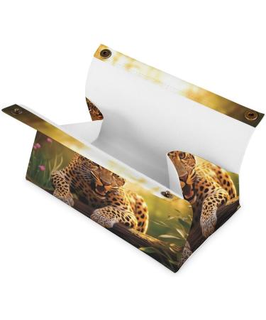 Tissue Box Cover Tissue Box Holder Funny Leopard Print Tissue Holder Travel Tissue Packs Facial Paper Holder Decorative Holder - Buy Online on GoSupps.com