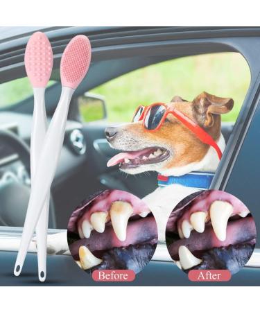 Frienda 7-Piece Pet Toothbrush Set | Double-Sided Soft Silicone Dental Brush Kit for Dogs & Cats | Curved Handle for Easy Cleaning - Buy Online on GoSupps.com