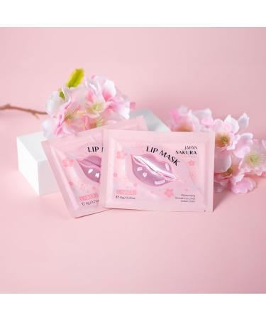 AKARY Sakura 10 Pieces Hydrating Lip Mask - Collagen Crystal Gel Pads for Moisturizing Fine Lines Reduction & Dead Skin Removal | Anti-Chapped Lip Care - Buy Online on GoSupps.com