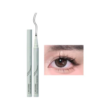 Eyeliner Pencil Liquid - Ultra Fine Eyeliner | Liquid Eyebrow Pencil Smudge Proof Liquid Eyeliner Longwearing Eye Pencil Waterproof Eye Liner for Long-Lasting Eye Makeup Cle-ca Black