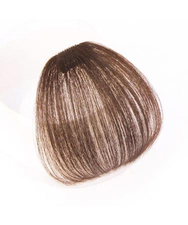Bangs Bangs Hair Clip in Bangs Heat Resistant Thin Bangs Fringe Bangs Clip on Hairpiece One Piece in Fringe Natural Flat Air Bangs Hair Extensions for Women for Women Curved Bangs for Daily Wear (C A Light brown