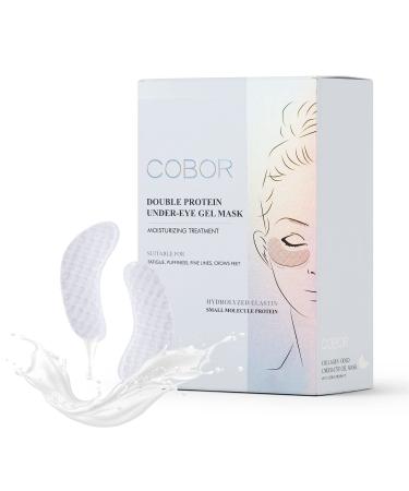 Under Eye Patches for Puffy Eyes  Hydrolyzed Collagen Eye Masks for Dark Circles and Puffiness  Anti-Aging Tremella Extract Eye Mask Under Eye Bags Treatment-20 Pairs (Double Protein)
