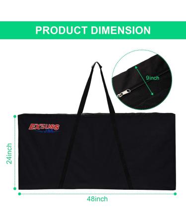 JMEXSUSS Heavy-Duty Regulation Size Cornhole Bag Carrying Case - Padded Shoulder Strap - Outdoor Games - Black - Buy Online on GoSupps.com