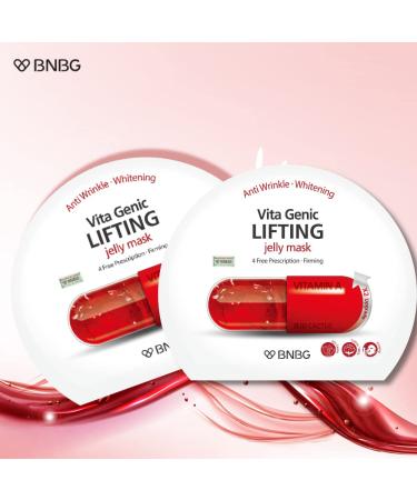 BNBG Vita Genic Lifting Jelly Mask (Pack of 10) - Achieve Firmer and Radiant Skin - Buy Online on GoSupps.com