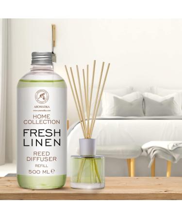 Fresh Linen Room Fragrance Diffuser Refill 500ml - Refreshing Scent for Home & Spaces - Buy Online on GoSupps.com