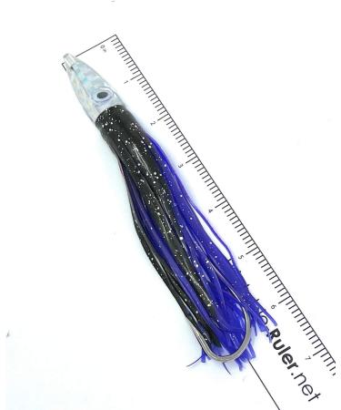 Daisy Chain Trolling Fishing Lure Teaser for Mahi, Tuna, Wahoo | 6.5 inch Black/Purple - Buy Online on GoSupps.com