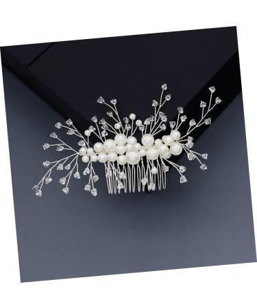 DOITOOL Hair Pin Crystal Hair Comb Leaf Hair Comb Crystal Side Comb Pearl Hair Accessories Bridal Headpiece Bridal Headdress Wedding Side Comb Bridal Hair Accessory Bride Manual Issue Card - Buy Online on GoSupps.com