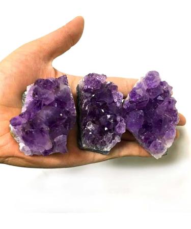 1/5PC 1PC/50-60g Natural Raw Purple Brazilian Amethyst Quartz Crystal Cluster Druzy Geode Stone Specimen Home Decor Craft Ornament Component (Color : 5pcs) - Buy Online on GoSupps.com