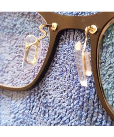 Premium Metal Insert Nose Cushions for Glasses - Silver Replacement Nose Padding - Comfortable Fit for All Frames - Buy Online on GoSupps.com