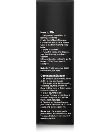 Eyelash Cleanser Concentrate Unscented 100ml Professional Lash Extensions Shampoo Natural Foaming Cleanser DIY Paraben & Sulfate Free Non-lrritating Wash for Extensions Lashes with Salon Home Care-Makes 60ml Bottles Eyelash Shampoo Unscented 1 count (Pack - Buy Online on GoSupps.com