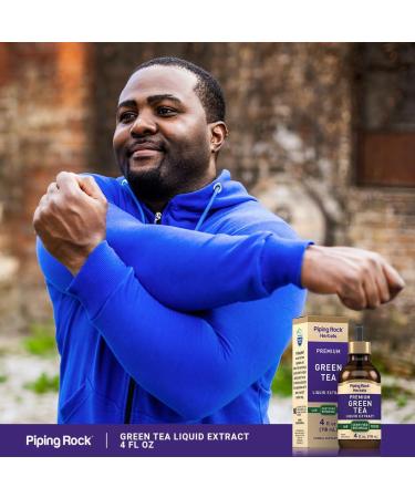 Piping Rock Green Tea Extract Liquid | 4 Fl Oz | Premium Herbal Supplement | Vegetarian | Alcohol Free | Non-GMO Gluten Free - Buy Online on GoSupps.com