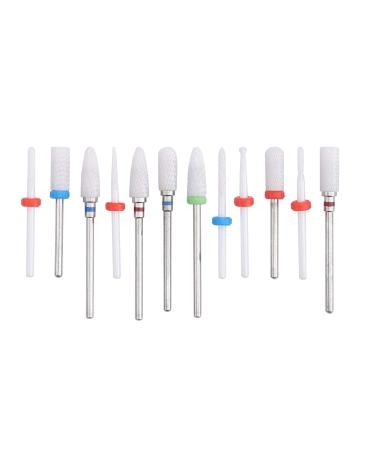 Milling Cutter Files Ceramic Drill Bit Shank Milling Cutter Metal Polishing Tool Manicure Store for Beauty Salon - Buy Online on GoSupps.com