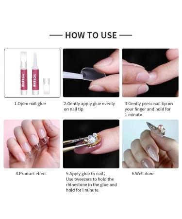 20 Pieces Extra Strong Nail Glue - Professional Nail Extension for Artificial Nails | Best 2g Nail Glue for Tips - Buy Online on GoSupps.com