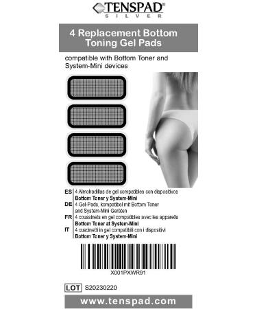 Buy TENSPAD SILVER 4 Replacement Pads - Compatible with Slendertone Bottom & Syem Mini | Fast International Shipping - Buy Online on GoSupps.com
