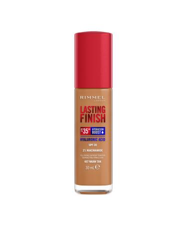 Rimmel Lasting Finish 35HR Foundation - 407 Warm Tan 407 Warm Tan Lasting Finish 35HR Foundation