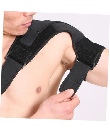 FRCOLOR 2pcs Shoulder Brace - Breathable Support Strap & Shoulder Pad | Black - Ideal for Pain Relief & Recovery - Buy Online on GoSupps.com