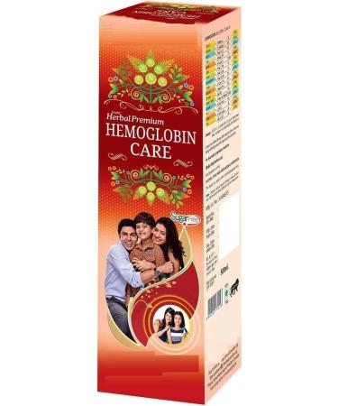 Jus de soin de l'h moglobine 500 ml | SHATAVAR ARJUNA BRIHMI BEHRA HARAD ASHWANGANDHA SHANKHPUSHPI