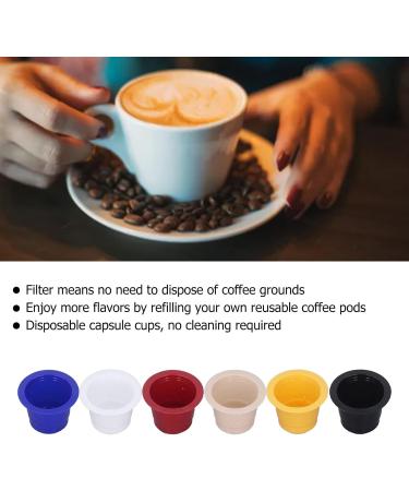  Srliya Srliya Coffee Capsule 60pcs Refillable Coffee Capsule Cup Filter Cup Coffee Capsule for Milk Coffee - Buy Online on GoSupps.com