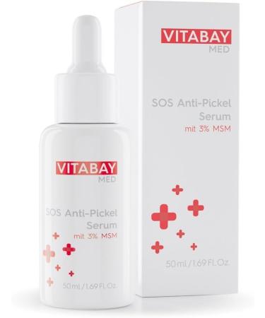 SOS Anti-Pimple Serum 50ml - vitamin B3 MSM tea tree oil & salicylic acid - acne & impurities - Buy Online on GoSupps.com