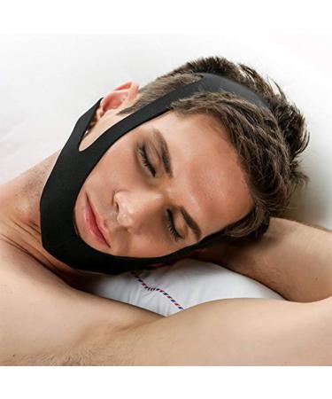 Anti Snoring Chin Strap - Effective Stop Snoring Device for Men and Women - Breathable & Adjustable - Snore Reduction Solution - Better Sleep - Black - Buy Online on GoSupps.com