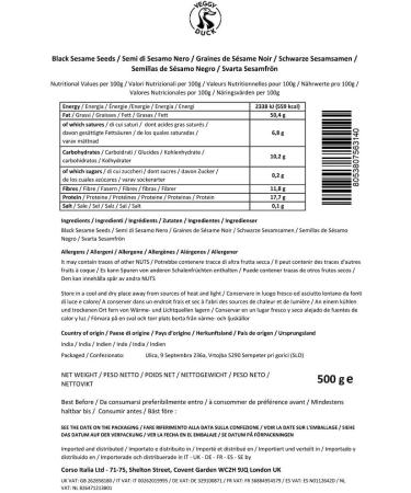 Veggy Duck - Graines de S same Noir (500g) - Buy Online on GoSupps.com