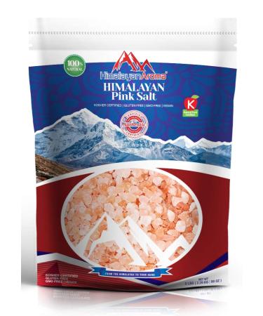Gourmet Himalayan Pink Salt, 5 lbs, Coarse Grain, For Grinders & Mills, Bath Salt, Sea Salt, Pink Himalayan Salt, Essential Minerals & Nutrients Dense, Kosher Certified, Resealable Bag, Packaged in USA 5.0 Pounds