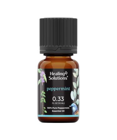 Healing Solutions Peppermint Essential Oil - 0.33 Fluid Ounces