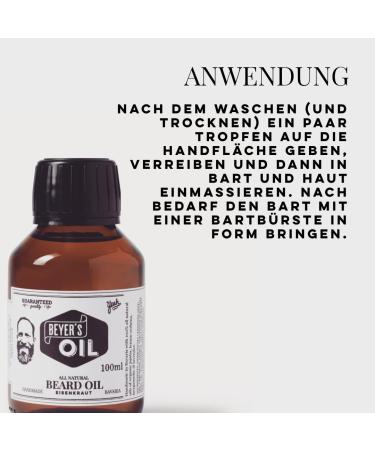 Beyers Oil Verbena XXL Beard Oil 100ml | 100% Natural Beard Care with Organic Jojoba Oil - Nourish Skin & Soften Beard - Buy Online on GoSupps.com