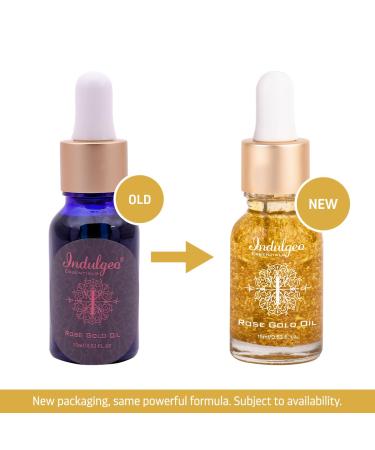 Rose Gold Oil 15ml | 24K Gold Infused 100% Organic Face Oil | Premium Skincare - Buy Online on GoSupps.com