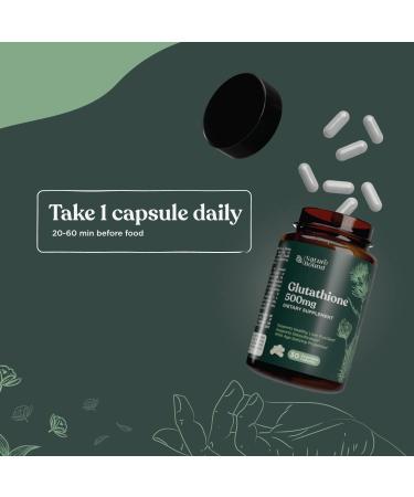 Nature Bound 500mg Glutathione Supplement - Skin Whitening Pills with Milk Thistle & Alpha Lipoic Acid - 30 Veg Capsules - Buy Online on GoSupps.com