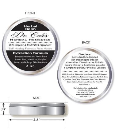 Dr. Cole's Organic Extraction Herbal Balm - Buy Online on GoSupps.com