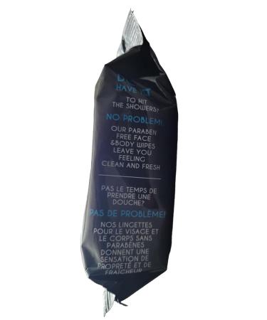 Body and Face Wipes - 30 Count Resealable Pack with Aloe & Vitamin E for Refreshing Cleanliness | Ideal for Travel - Buy Online on GoSupps.com